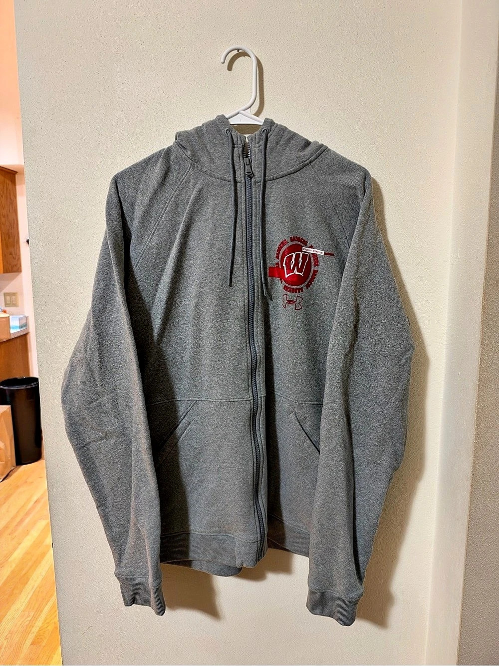 Wisconsin Badgers Under Armour Full-Zip Fleece Hoodie